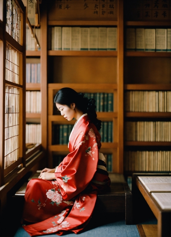 Kimono, Robe, Covering, Garment, Screen, Person