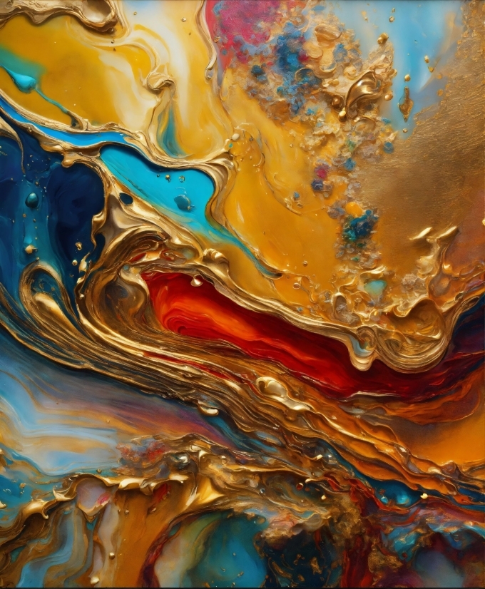 Liquid, Art Paint, Paint, Water, Fluid, Painting