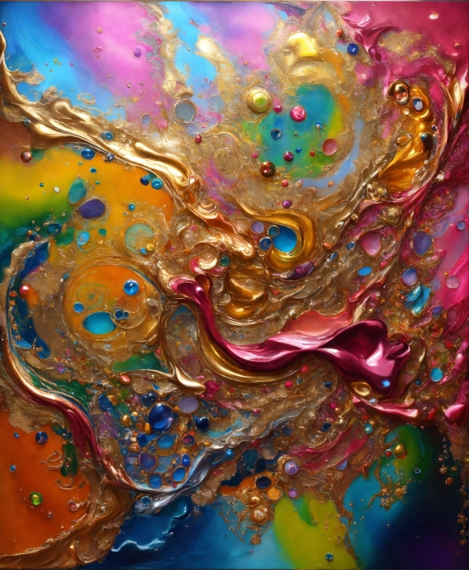 Liquid, Fluid, Art Paint, Paint, Art, Pattern