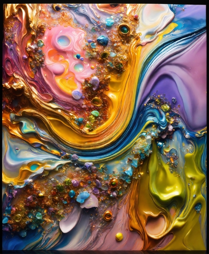 Liquid, Nature, Art Paint, Fluid, Organism, Art