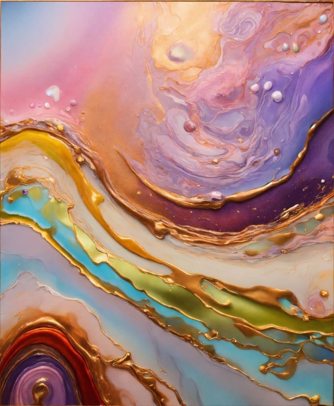 Liquid, Nature, Paint, Purple, Fluid, Orange