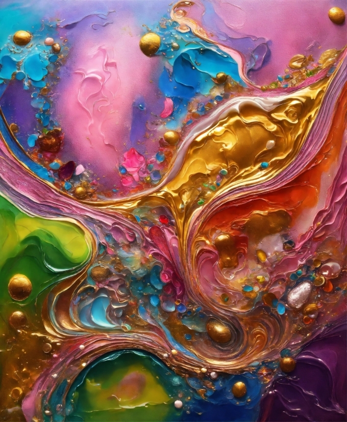 Liquid, Purple, Fluid, Art Paint, Organism, Paint