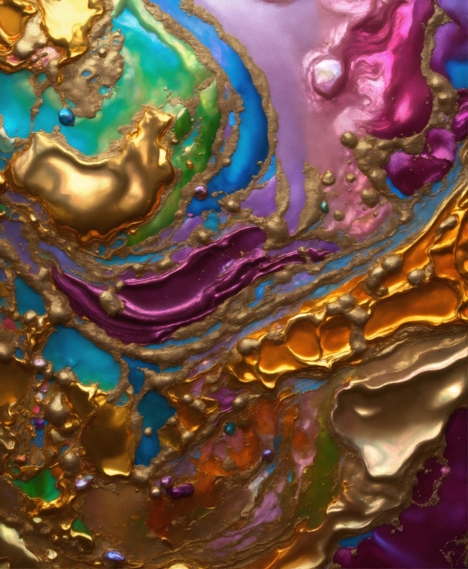 Liquid, Purple, Fluid, Organism, Water, Art