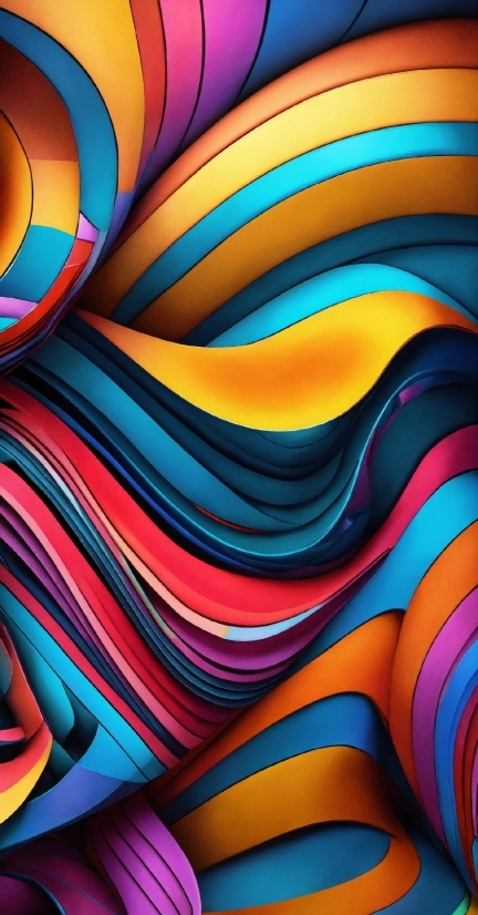 Looping Video Backgrounds, Colorfulness, Azure, Textile, Orange, Art