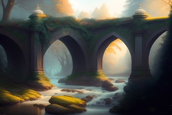 Make Art Using Ai, Best Ai For Concept Art, Bridge, Viaduct, Structure, Water