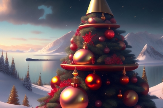 Multimedia 3d Animation, Decoration, Holiday, Tree, Celebration, Ornament