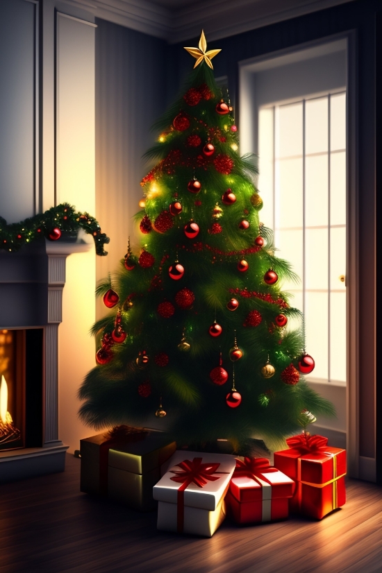 Multimedia Backgrounds, Decoration, Tree, Room, Holiday, Home