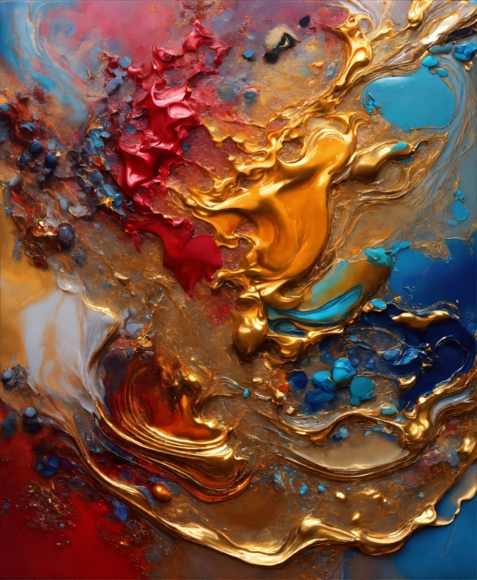 No Copyright Free Videos, Liquid, Fluid, Amber, Paint, Art