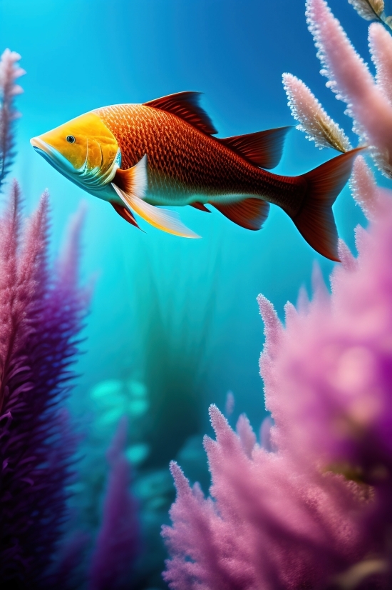 Open Source Ai Art Generator Free, Aquarium, Fish, Goldfish, Underwater, Water