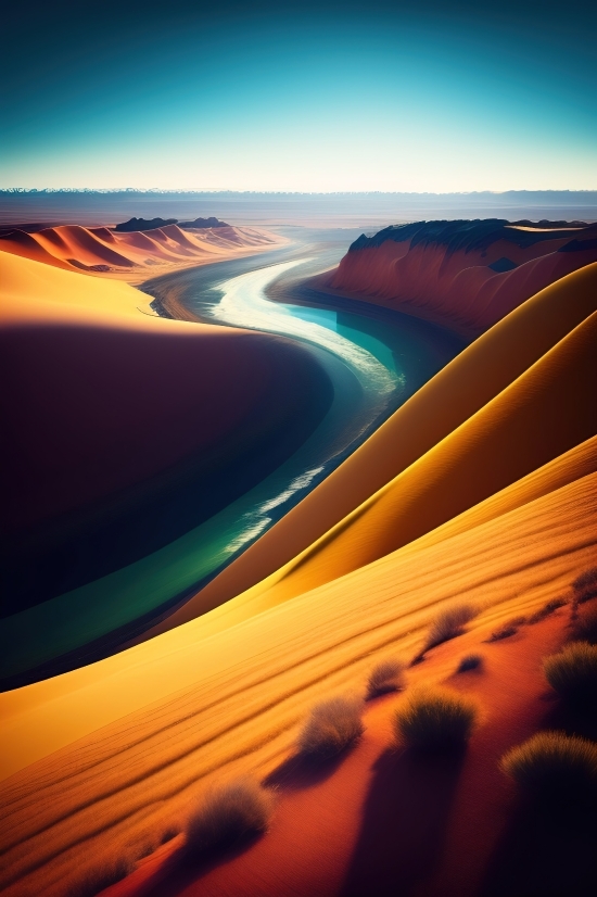 Open Source Ai Photo Enhancer, Image Enlarge Ai, Dune, Sand, Light, Graphics