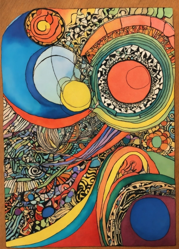 Organism, Art, Painting, Circle, Rectangle, Pattern