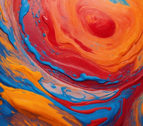 Paint, Liquid, Art Paint, Orange, Fluid, Painting