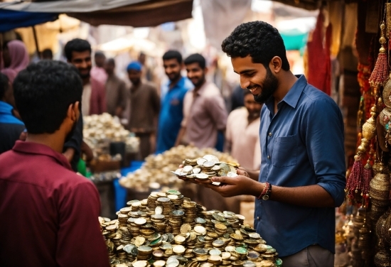 Public Domain Stock Footage, Selling, Human, Temple, Market, Customer