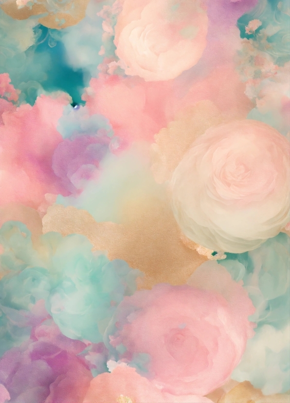 Royalty Free Background Video, Flower, Azure, Petal, Paint, Pink