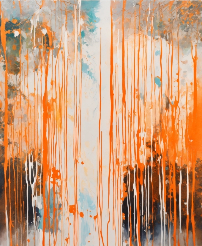 Royalty Free Footage, Paint, Orange, Wood, Sky, Tree