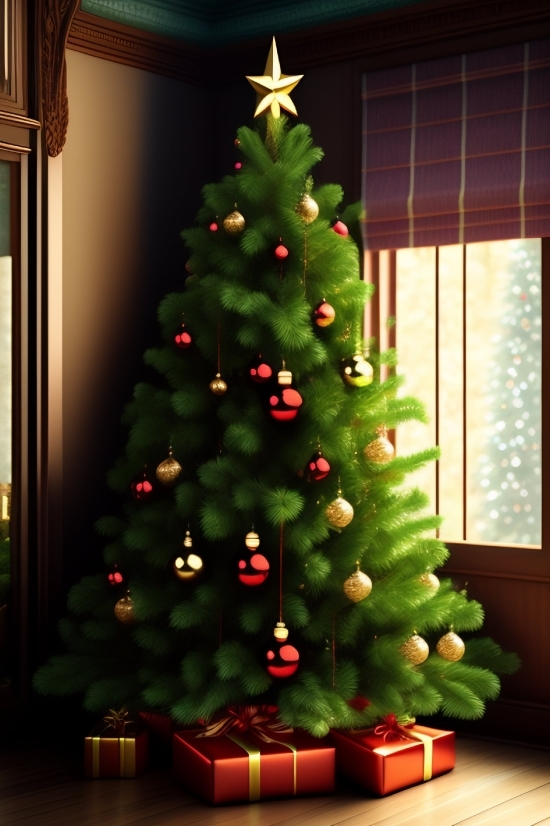 Royalty Stock Footage, Decoration, Tree, Holiday, Seasonal, Celebration