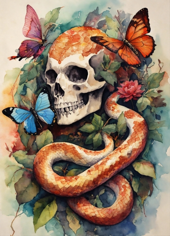 Snake, Decoration, Pattern, Design, Tattoo, Reptile