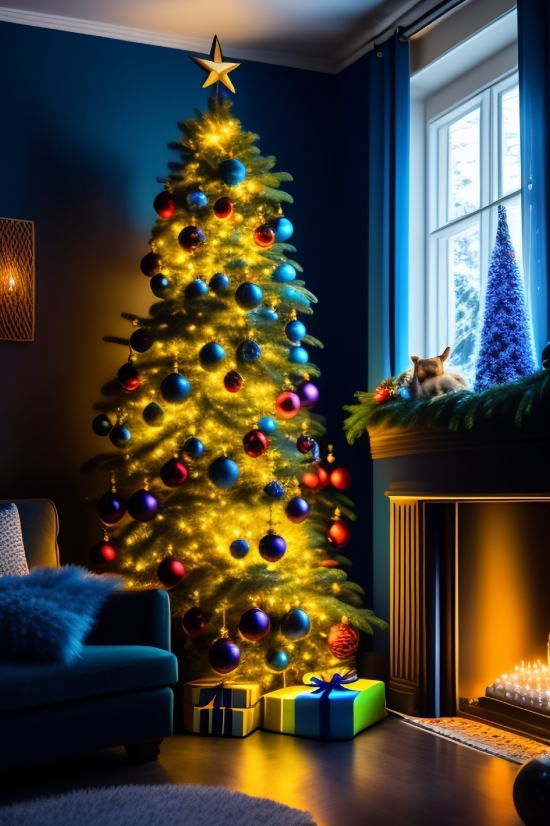 Stock Footage Video Clips, Decoration, Tree, Holiday, Celebration, Winter