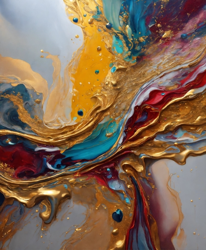 Stock Video Footage, Liquid, Water, Paint, Art Paint, Fluid