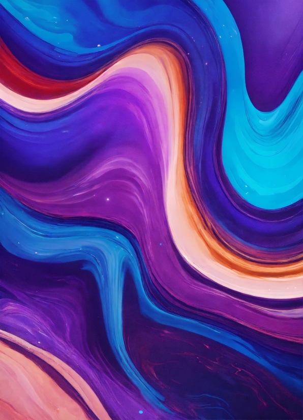 Stock Video Library, Colorfulness, Liquid, Purple, Art Paint, Blue