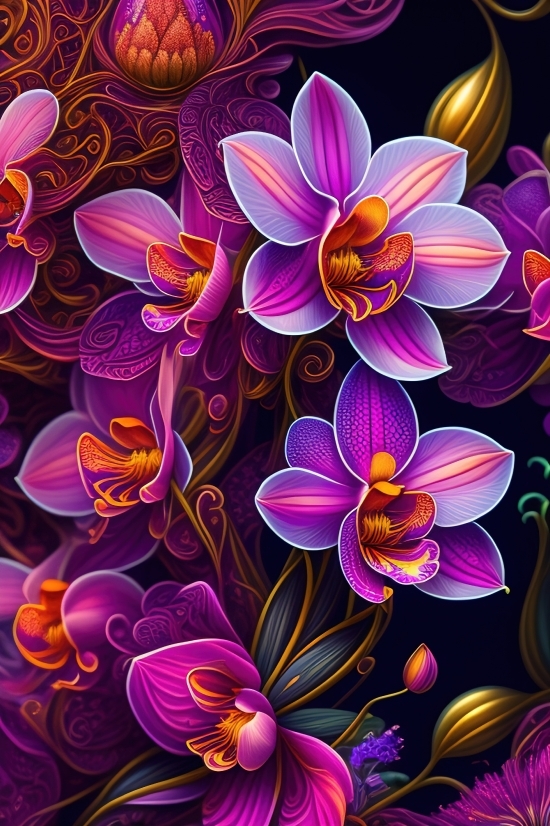 Text To Art Generator, Free Ai Image Editor, Lotus, Pattern, Wallpaper, Design