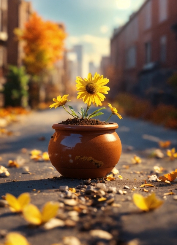 Thumbs Up Stock Footage, Pot, Container, Cup, Flower, Pumpkin