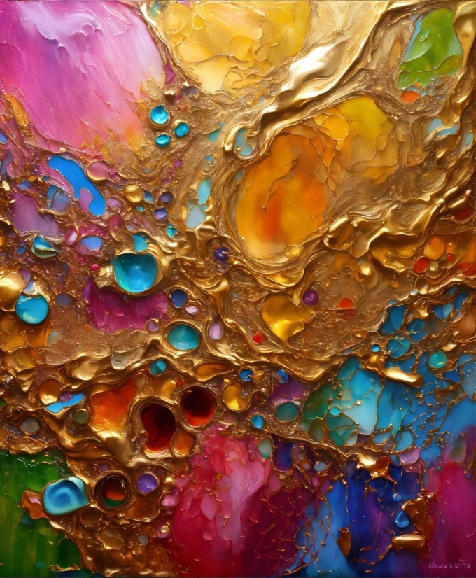 Universe Stock Footage Free, Liquid, Organism, Paint, Amber, Art