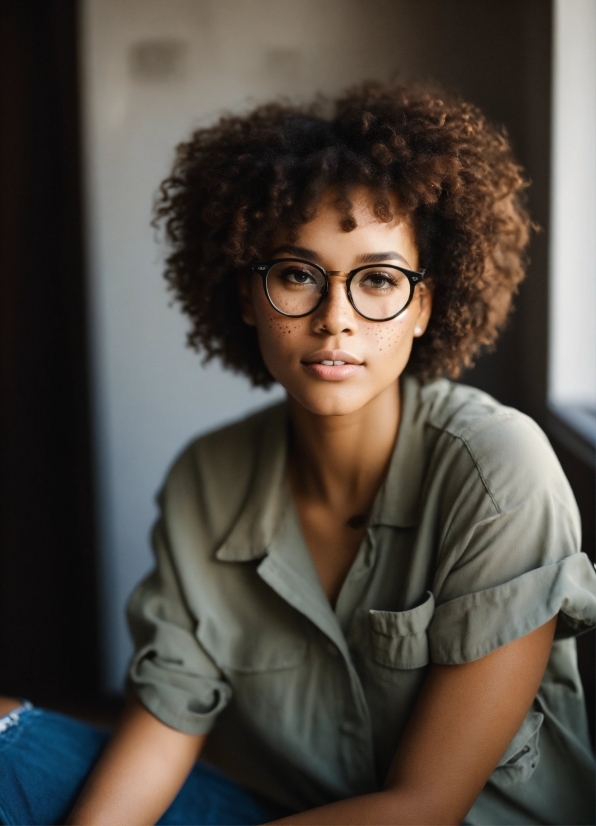 Video Backdrops, Afro, Portrait, Person, Attractive, Face