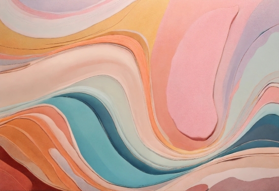 Video Background Screen, Textile, Orange, Pink, Art, Painting