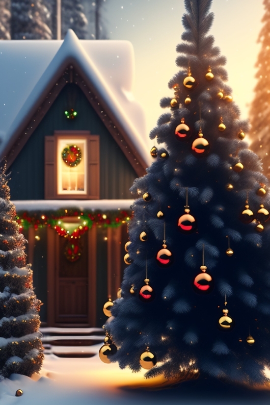 Video Backgrounds For, Decoration, Tree, Holiday, Celebration, Winter