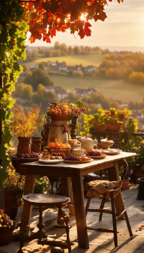 Video Clips For Commercial Use, Decoration, Autumn, Table, Fall, Flowers