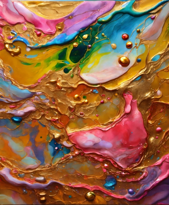 Video For Background, Liquid, Fluid, Art Paint, Art, Pattern