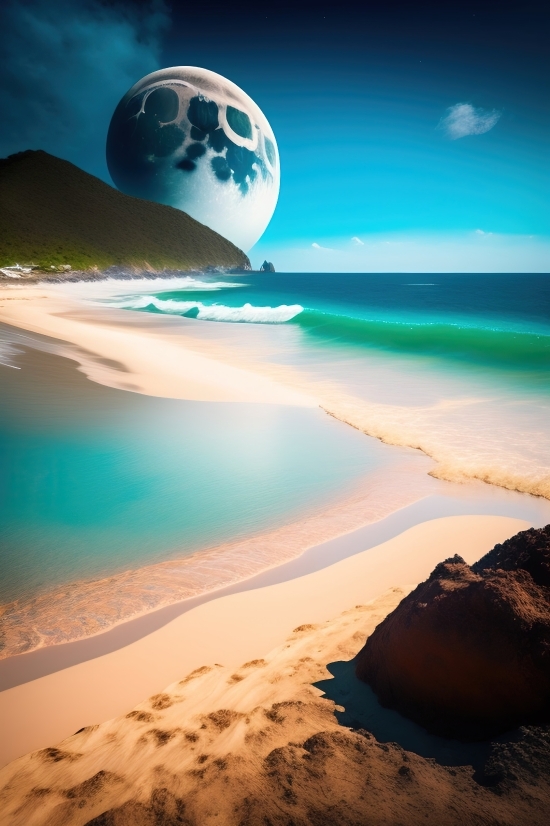 Video Upscale Ai, Ai Api, Beach, Sand, Sea, Ocean