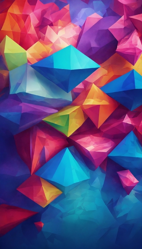 Vidsplay Stock Footage, Colorfulness, Triangle, Creative Arts, Art, Material Property