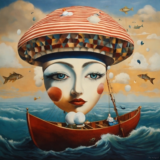 3d Love Couple Wallpaper, Boat, Painting, Art, Water, Paint