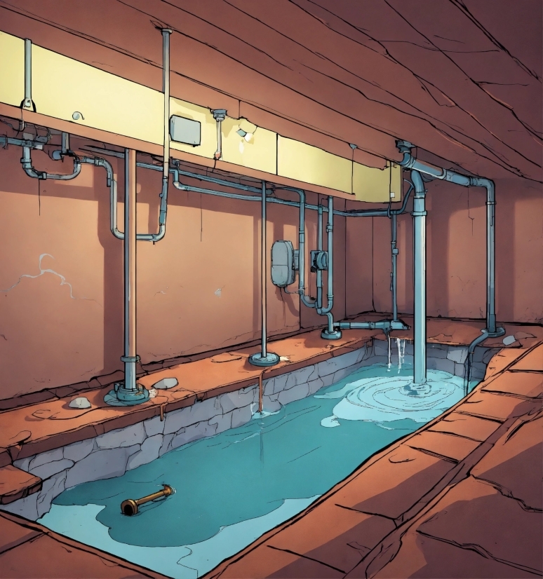 Ai Anime Art From Photo, Swimming Pool, Lighting, Interior Design, Architecture, Flooring