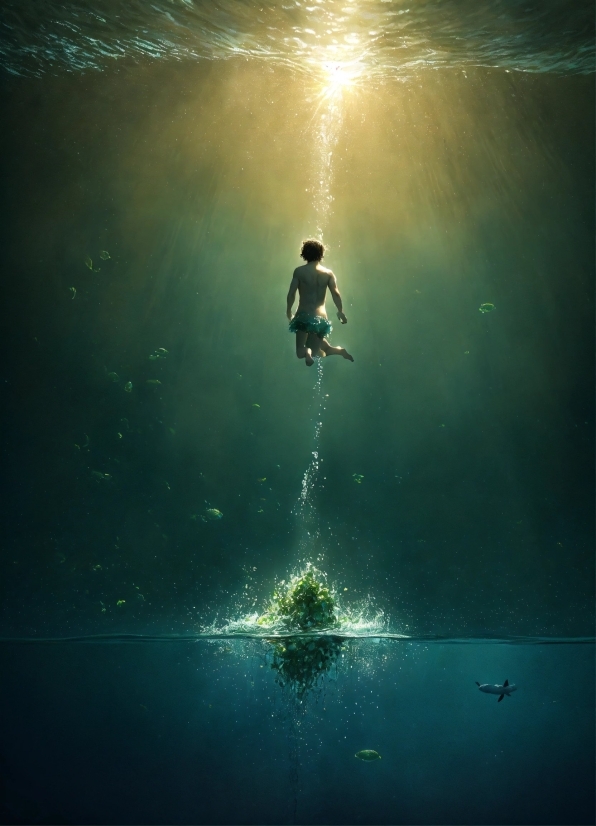 Ai Art Images, Water, Underwater Diving, Underwater, Liquid, People In Nature