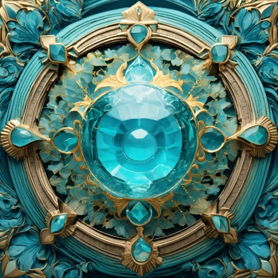 Ai Image Bot, Blue, Azure, Aqua, Art, Symmetry