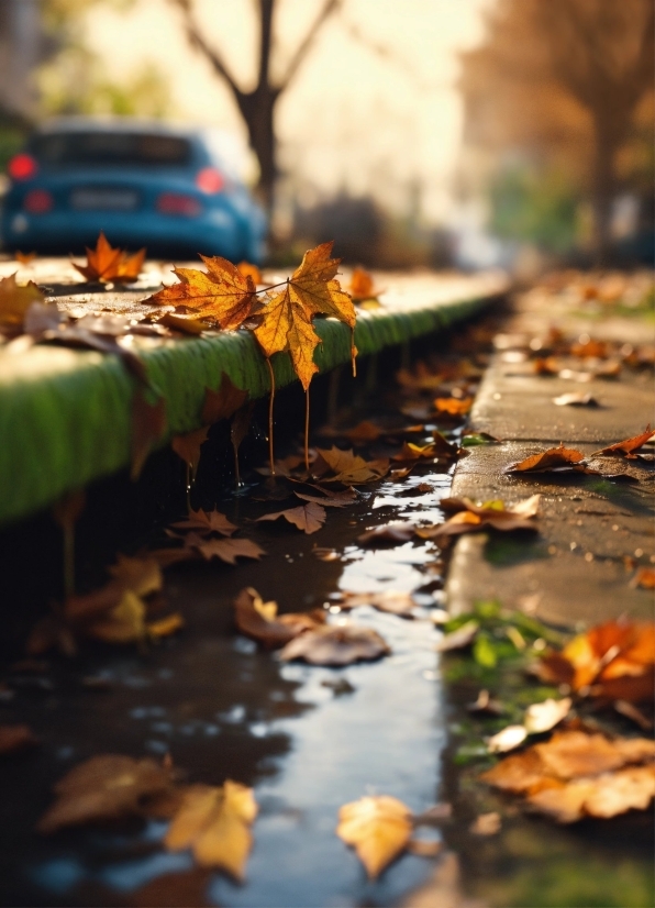 Ai Takeover Movies, Water, Leaf, Road Surface, Natural Environment, Branch