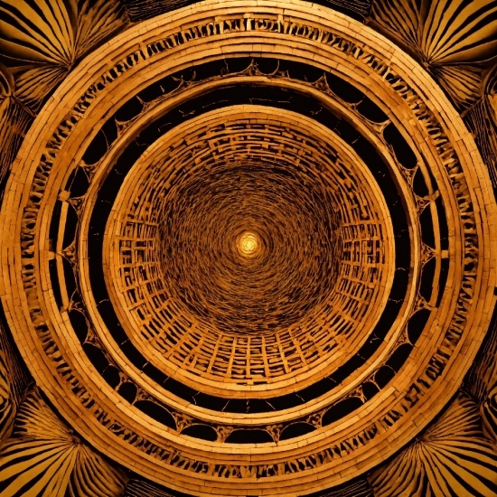 Ai Text Video Generator, Gold, Art, Symmetry, Circle, Ceiling