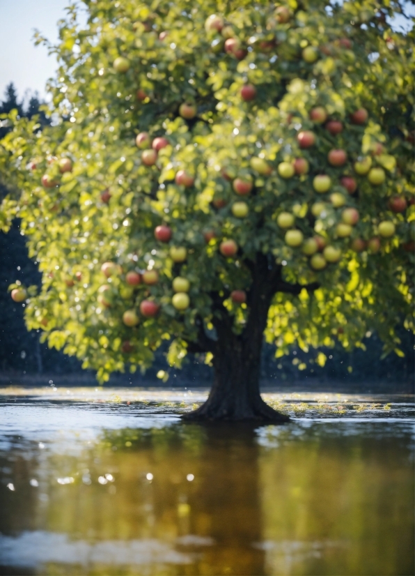 Artificial Intelligence Dall E, Water, Plant, Fruit, Branch, Tree