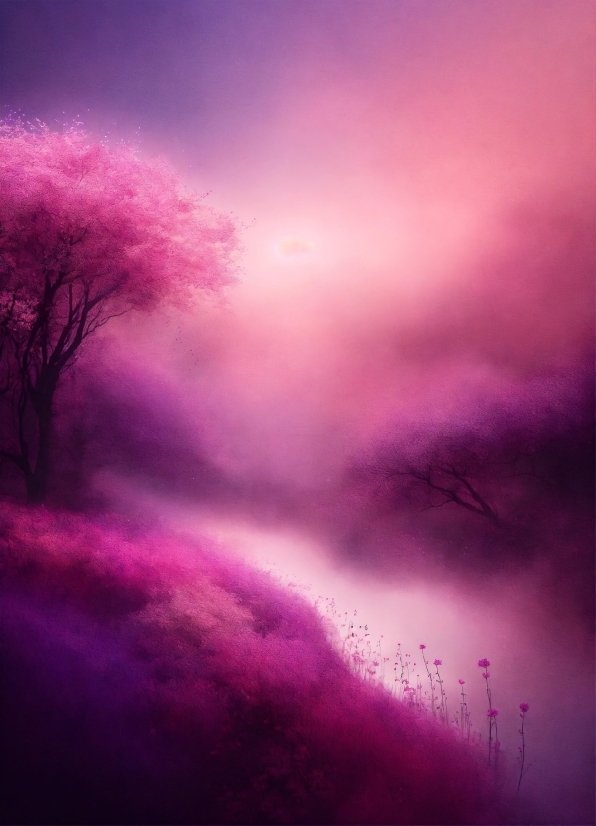 Background Aesthetic Hd, Atmosphere, Cloud, Sky, Purple, Afterglow