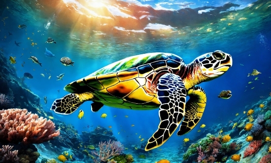 Birthday Images Download, Water, Vertebrate, Hawksbill Sea Turtle, Nature, Natural Environment