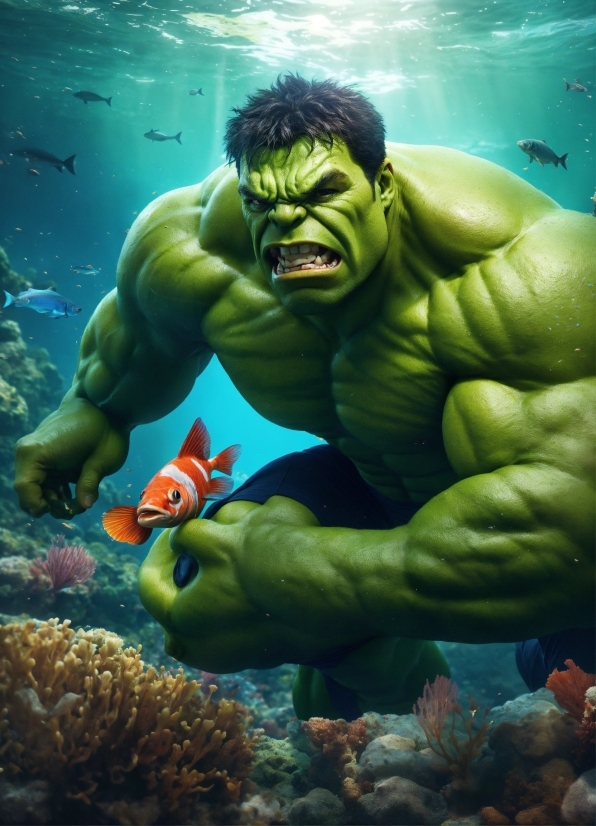 Birthday Wallpaper Hd, Hulk, Green, Cartoon, Water, Natural Environment