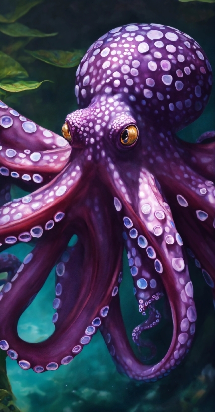 Black Screen Video Effect Template Download, Plant, Giant Pacific Octopus, Octopus, Marine Invertebrates, Purple