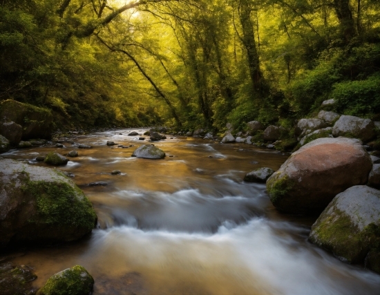 Blue Video Hd Background, Water, Fluvial Landforms Of Streams, Natural Landscape, Tree, Sunlight