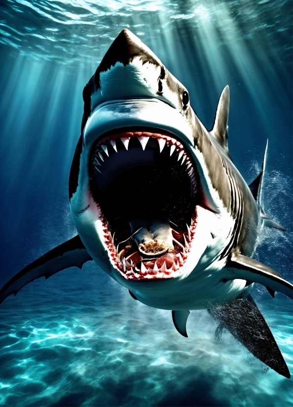 Book Illustration Vector, Water, Lamnidae, Lamniformes, Requiem Shark, Shark