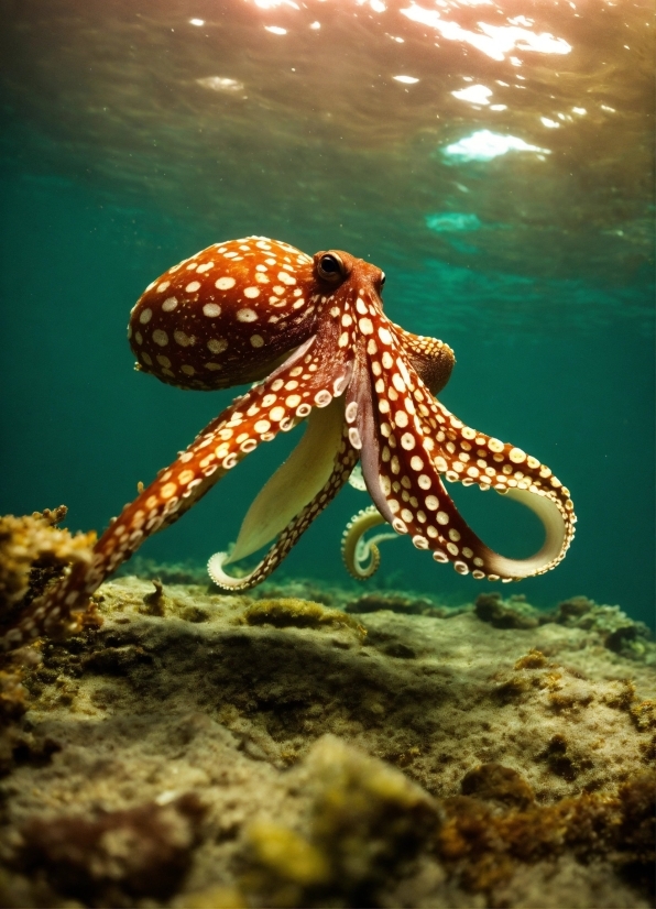 Bookshelf Wallpaper For Desktop, Water, Marine Invertebrates, Azure, Cephalopod, Organism