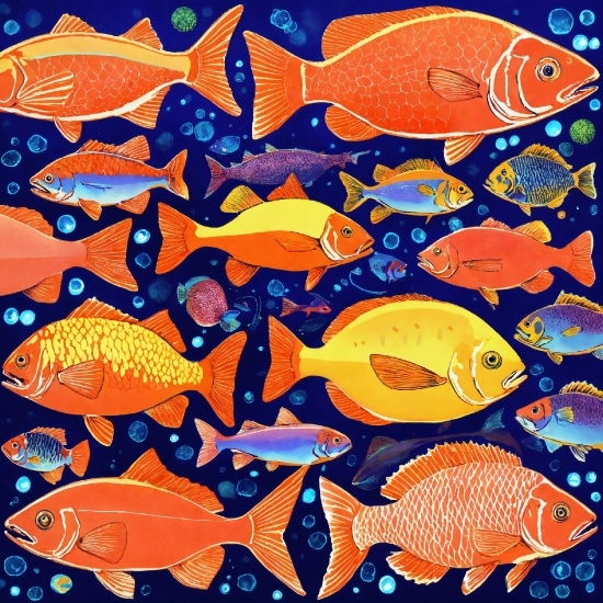 Canoopsy Wallpaper Free, Vertebrate, Orange, Blue, Fin, Organism