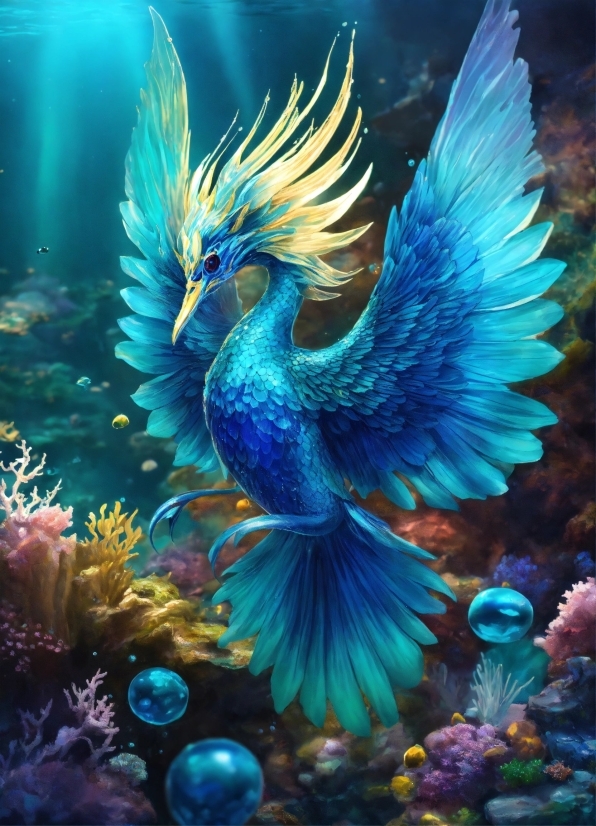 Christian Clipart Free, Nature, Azure, Organism, Underwater, Feather